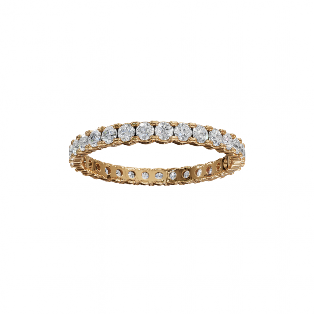 Round Diamond Eternity Band