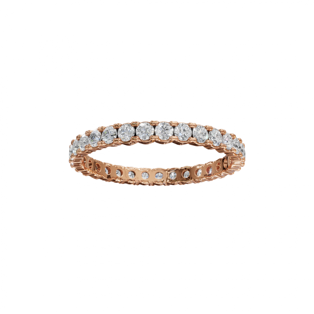 Round Diamond Eternity Band