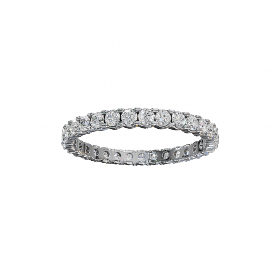 Round Diamond Eternity Band