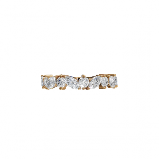 Marquise & Round Cut Diamond Band 
