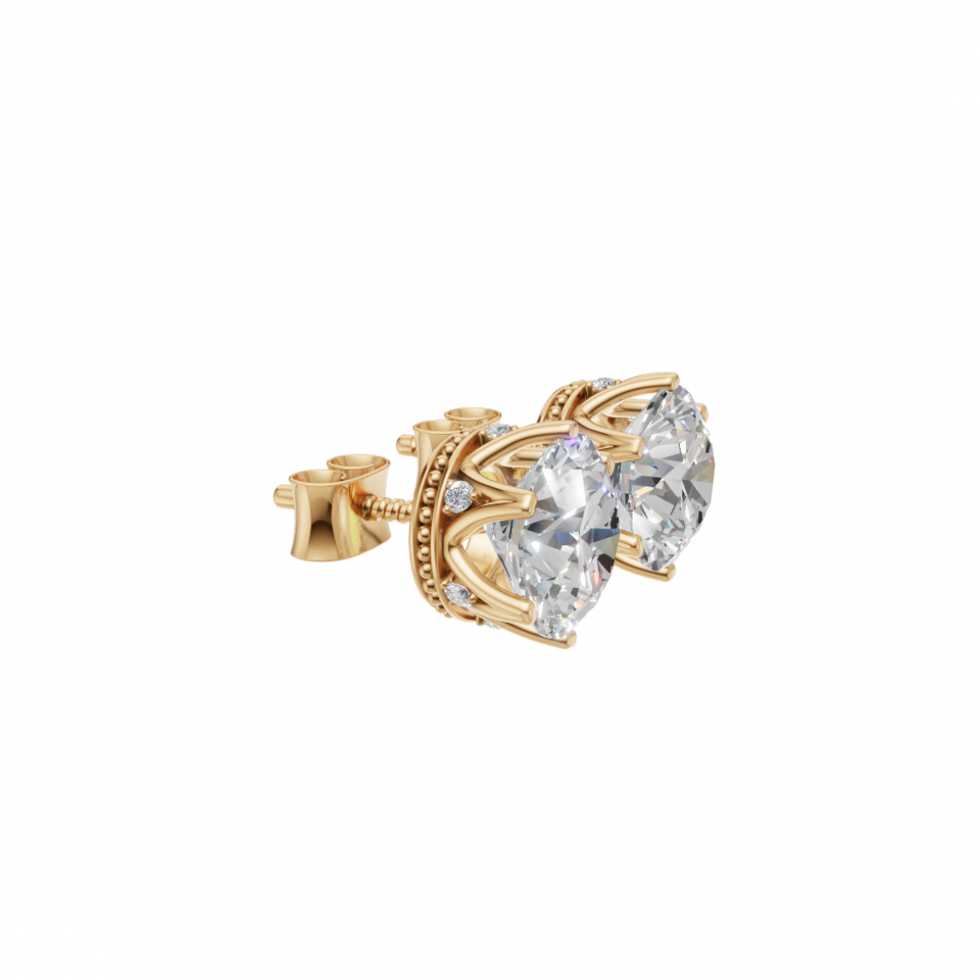 Six-Prong Classic Diamond Stud Earrings Six-Prong Classic Diamond Stud Earrings