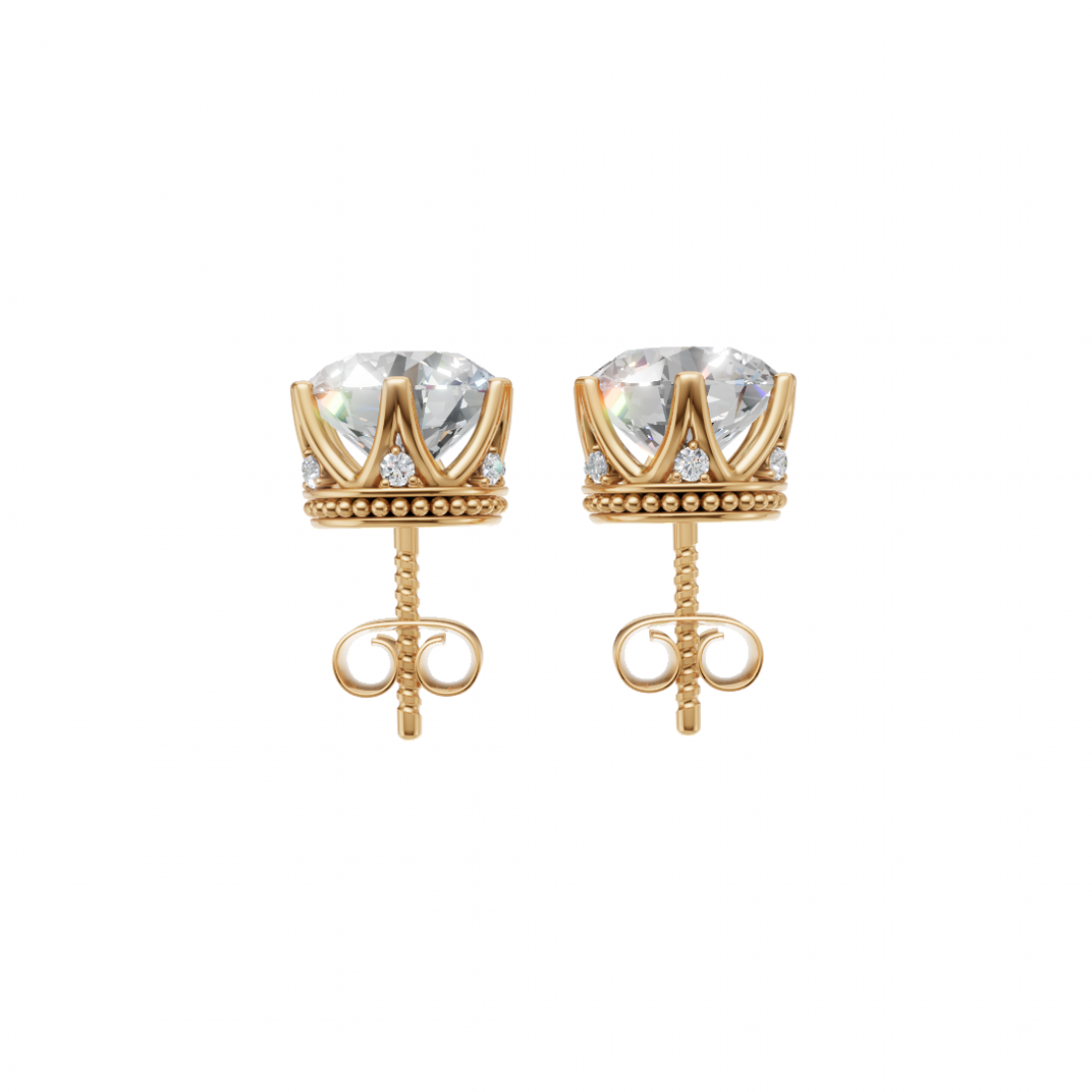 Six-Prong Classic Diamond Stud Earrings Six-Prong Classic Diamond Stud Earrings